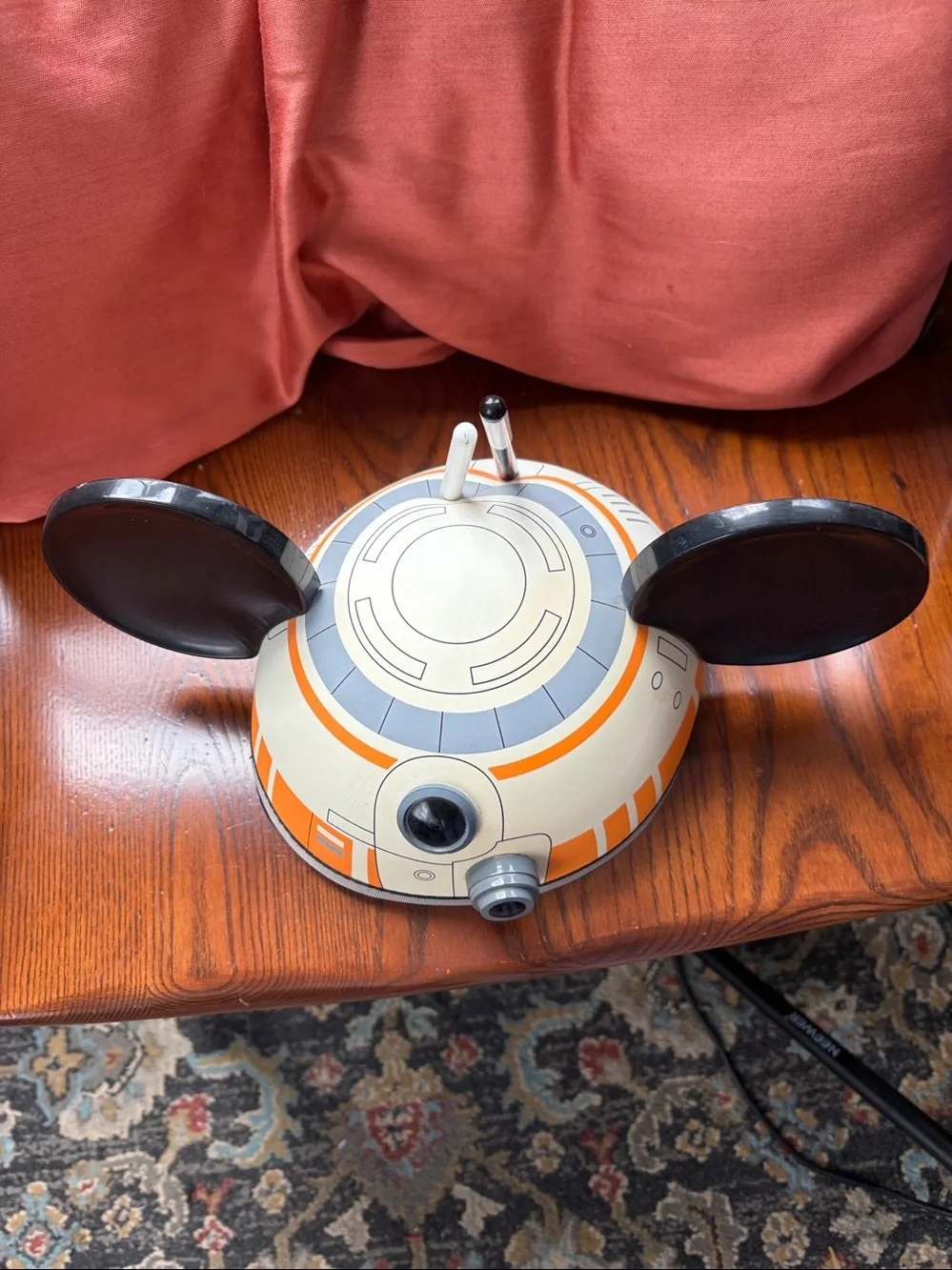 BB-8 Disney Mickey Ear Hat — Orange & White Star Wars Design kid adult